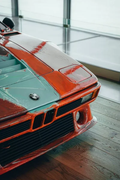 Voiture Peinte Main Dans Musée Art — Photo