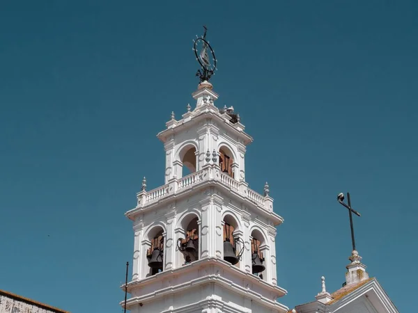 スペイン イスラ クリスティーナ エルヴァの塔の教会の鐘 — ストック写真
