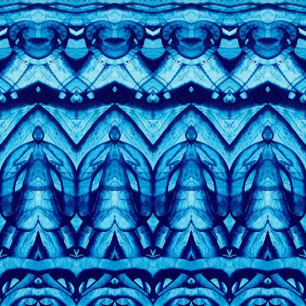 Абстрактний Повторюваний Синій Візерунок Тла — стокове фото