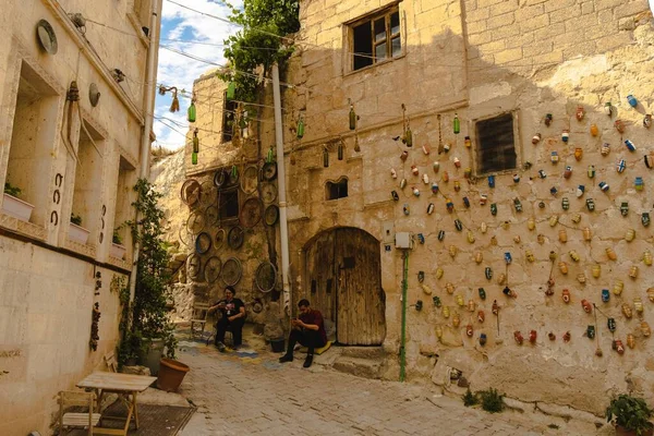 Pottery Shop Cafe Beautiful Streets Goreme Turkey — Stock Photo, Image