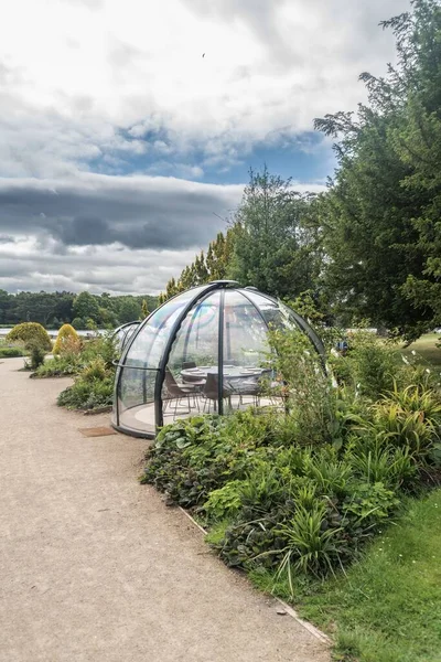 Staffordshire Lakeside Glass Domes Garden Landscape Stoke Trent — Stock Photo, Image