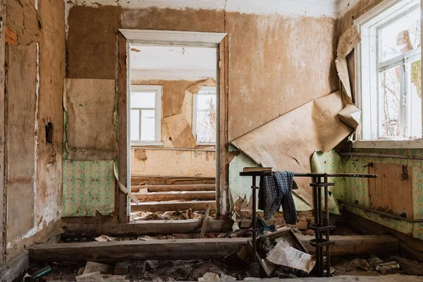 Foto Van Rond Tsjernobyl Uitsluitingszone Ukraïne — Stockfoto