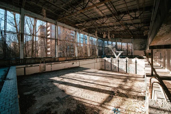 Foto Van Rond Tsjernobyl Uitsluitingszone Ukraïne — Stockfoto