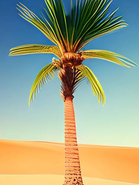 Картина Пальмы Закате — стоковое фото