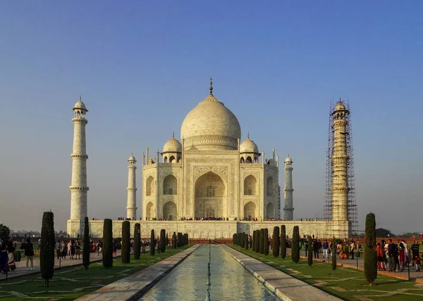 Taj Mahal Construído Pelo Imperador Mogol Shah Jahan Memória Sua — Fotografia de Stock