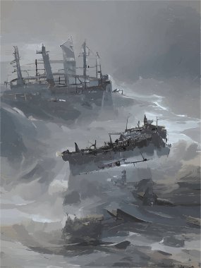 Okyanusta fırtınalar kopuyor.