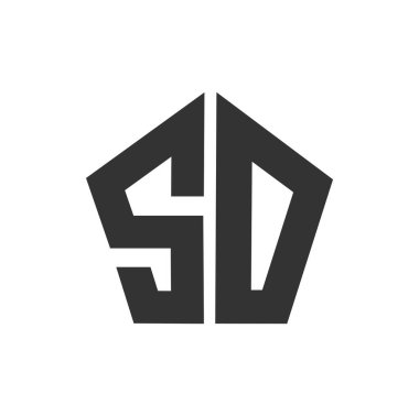 Beyaz arkaplanda izole edilmiş bir SD simgesi