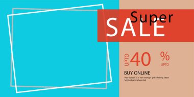 Çerçeveli süper satış vektör dosyası