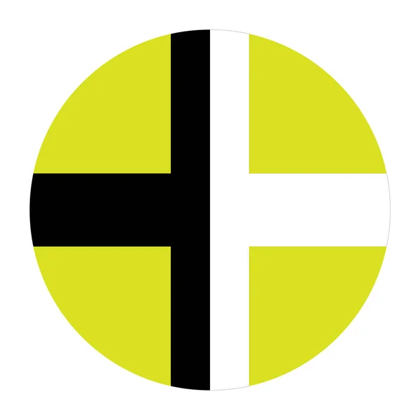 Konstrukcja Wektorowa Okręgu Krzyżem Szablon Logo — Wektor stockowy