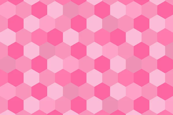 Fondo Hexagonal Rosa Abstracto Ilustración Vectorial — Vector de stock