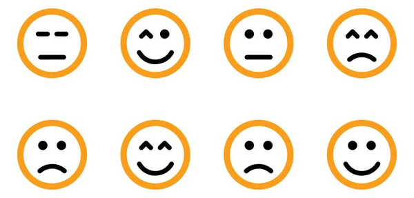 Pacchetto Illustrazione Digitale Emoticon Diverse Uno Sfondo Bianco — Vettoriale Stock