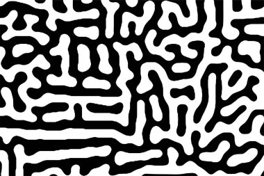 Siyah ve beyaz desenli geometrik soyut dijital sanatın bir Vektör tasarımı