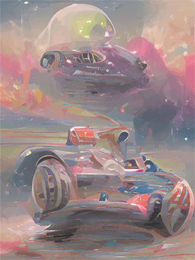 Kazalara karışan yarış arabaları