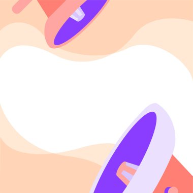 Bir çift yüksek sesli megafon duyuru yapıyor.