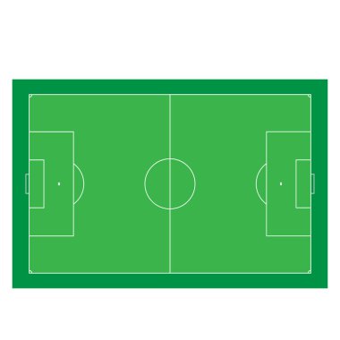 Futbol sahası ya da futbol sahası manzarası