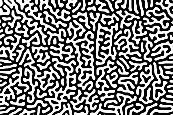 抽象幾何学的デジタルアートの黒と白のパターンのベクトルデザイン — ストックベクタ
