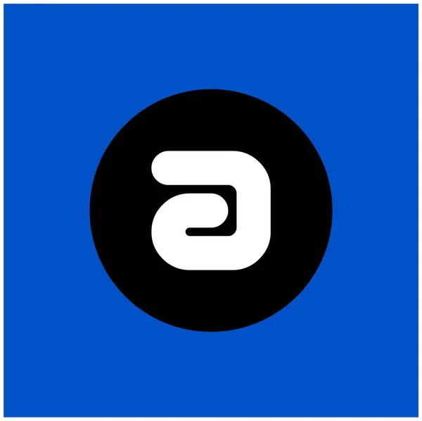青い背景の文字のデザイン — ストックベクタ
