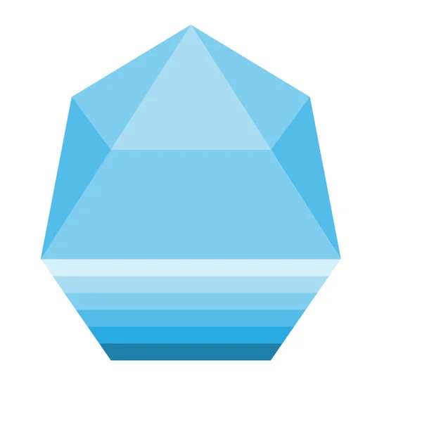 Дизайн Синего Бриллианта Логотипа Компании — стоковый вектор
