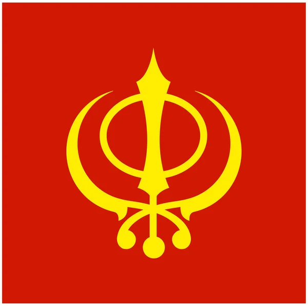 Σύμβολο Του Σικισμού Κόκκινο Και Κίτρινο — Διανυσματικό Αρχείο