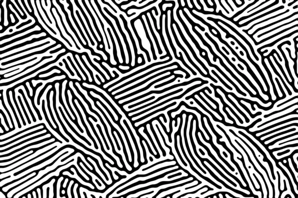 Design Vectoriel Art Numérique Abstrait Géométrique Motif Noir Blanc — Image vectorielle