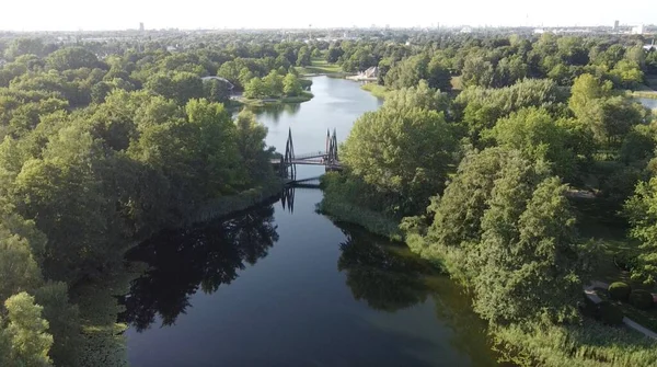 Veduta Aerea Del Britzer Garten Berlino Germania — Foto Stock