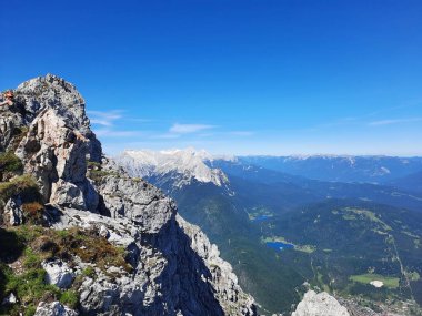 Bavyera Alpleri Karwendel 'den görüntü