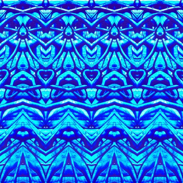 Ein Rendering Eines Blauen Kaleidoskopischen Abstrakten Hintergrunds Für Tapeten — Stockfoto