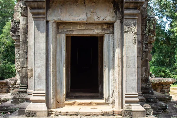 Entrata Tempio Angkor Wat Siem Reap Cambogia — Foto Stock