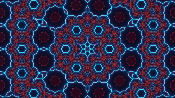 Beautiful Seamless Kaleidoscopic Pattern Textile Design — Stock Photo, Image