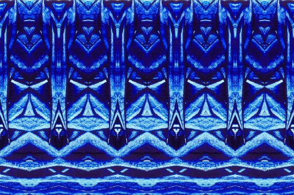 Uma Renderização Fundo Abstrato Caleidoscópico Azul Para Papéis Parede — Fotografia de Stock