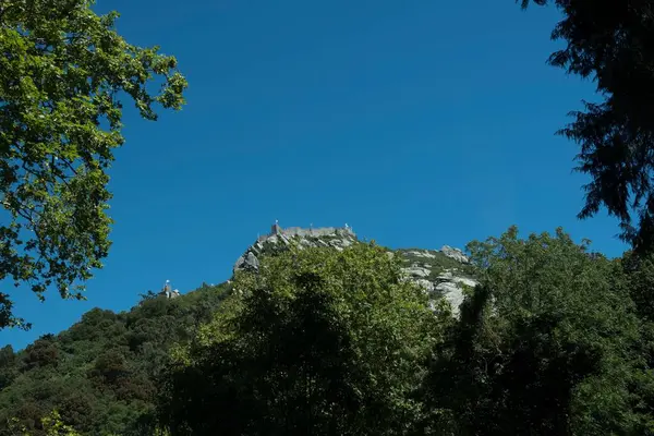 Una Vista Aérea Hermosas Montañas Día Soleado —  Fotos de Stock