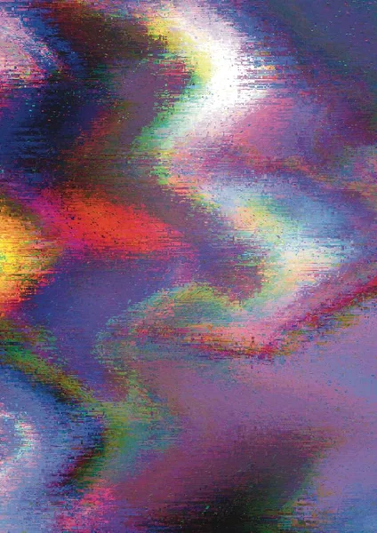 Retro Future Nostalgia Fluid Marble Abstract Digital Glitch Water Hologgraphic — 스톡 사진