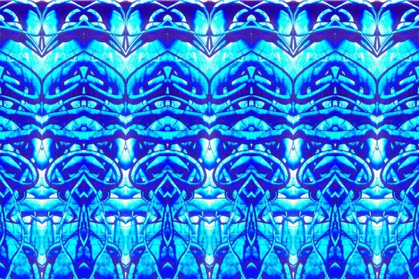 Rendering Blue Kaleidoscopic Abstract Background Wallpapers — Stock Photo, Image