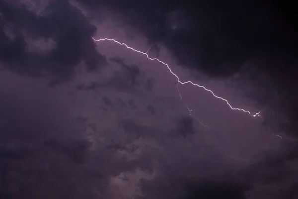 Närbild Vackra Moln Stormig Dag Huttwil Schweiz — Stockfoto