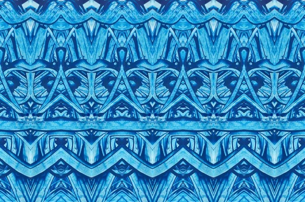 Abstraktní Modré Pozadí Smíšenými Vzory — Stock fotografie