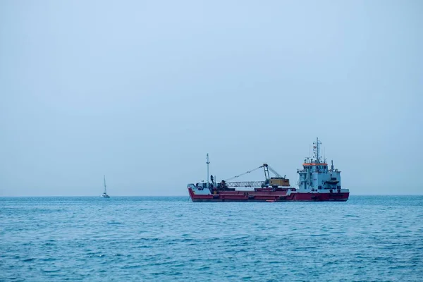 Estepona Malaga Spain June 2022 Hopper Dredger Vessel Mediterranean Sea — Stock Photo, Image