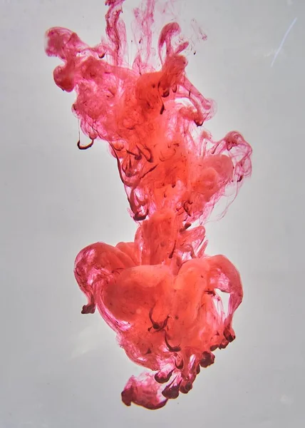 Red Ink Splash Water — Stock Photo, Image