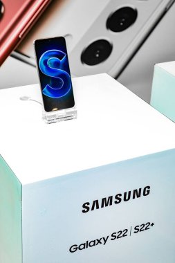 Samsung akıllı telefonları Cape Town, Güney Afrika 'da sergileniyor
