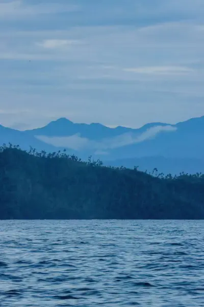 Bellissimo Paesaggio Marino Blu Sera Nelle Filippine — Foto Stock