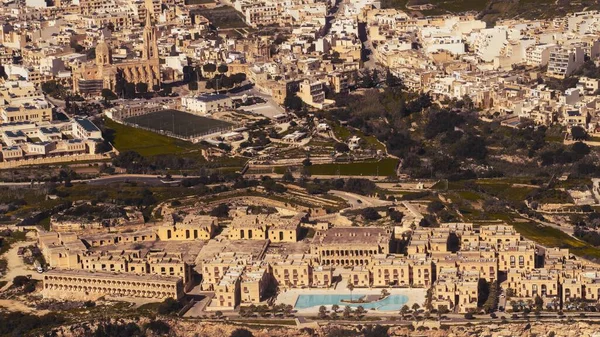 Une Vue Aérienne Des Bâtiments Gozo — Photo