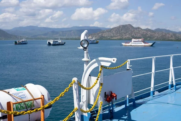 Poto Tano West Sumbawa Indonesia July 2022 Asdp Ferry Ships — Stock Photo, Image