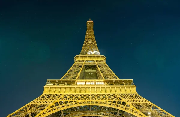 Vista Panorâmica Torre Eiffel Paris França Noite — Fotografia de Stock