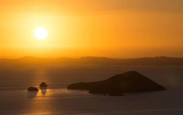 Mesmerizing View Golden Sunset Mountains — Stock Photo, Image