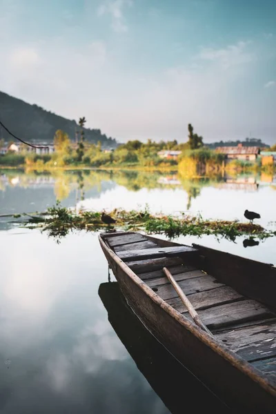 Dalsjö Srinagar Stad Båtar Vattnet Vardag Dal Lake Srinagar Jammu — Stockfoto