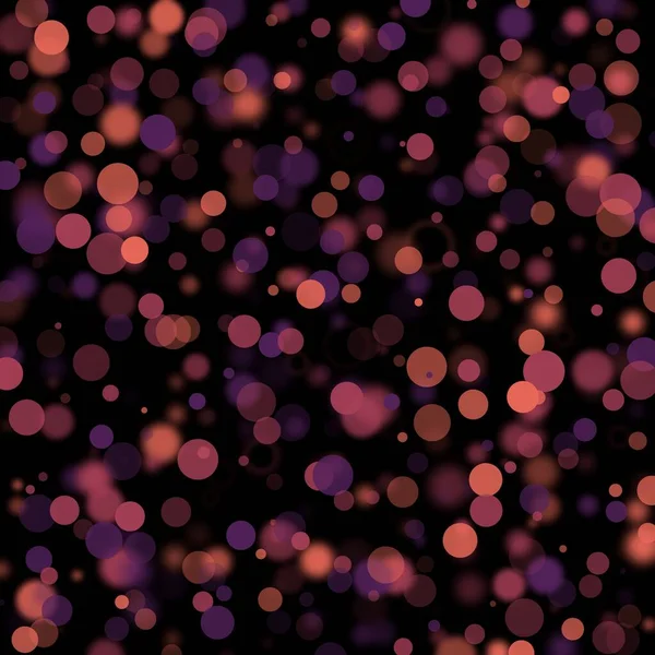 Иллюстрация Абстрактных Световых Точек Размытых Кругов Многоцветном Фоне Эффект Пузырьковых — стоковое фото