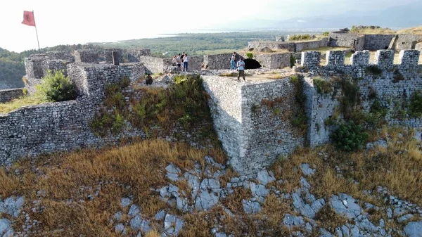 Ruinene Rozafa Slott Nær Byen Shkoder Nordvest Albania – stockfoto