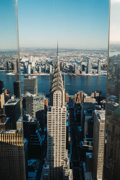 Une Vue Verticale Ville New York Par Une Journée Ensoleillée — Photo