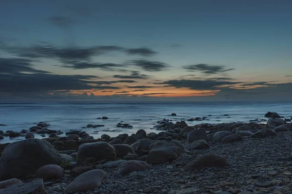 Eine Wunderschöne Meereslandschaft Sonnenuntergang — Stockfoto