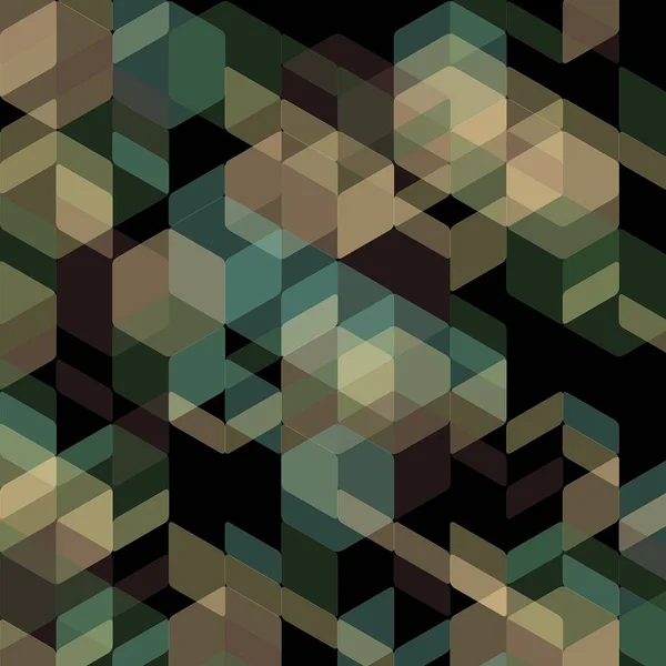 Abstracte Decoratieve Illustratie Van Zeshoek Driehoekig Grid Vorm Mozaïek Patroon — Stockfoto