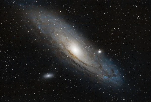 Μια Όμορφη Θέα Του Γαλαξία Της Ανδρομέδας Χιλιάδες Αστέρια — Φωτογραφία Αρχείου